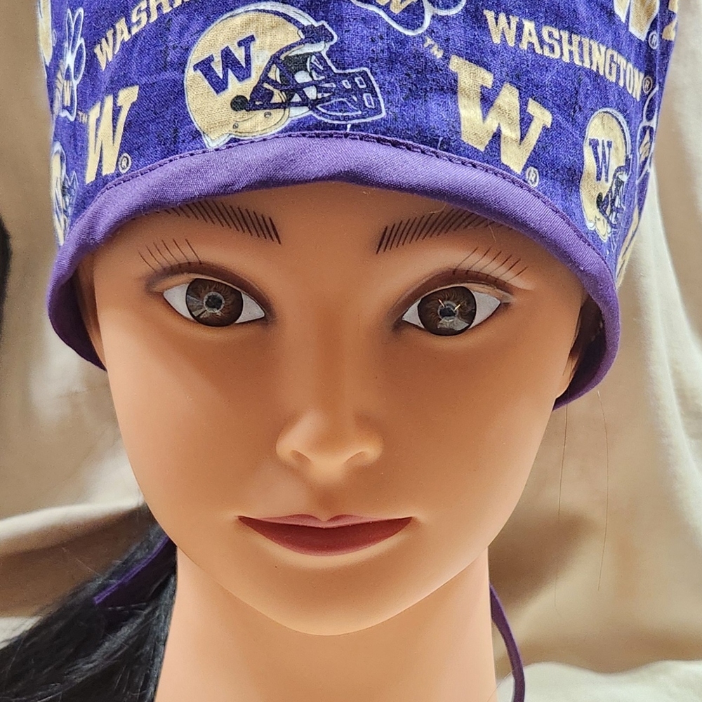 Purple Washington Huskies Scrub Cap